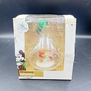 Disney Winnie the Pooh and Piglet Glass Drop Sketchbook Ornament 2017